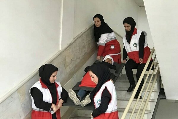۴۲ درمیانی آموزش های طرح ملی یاس هلال احمر را فرا می گیرند