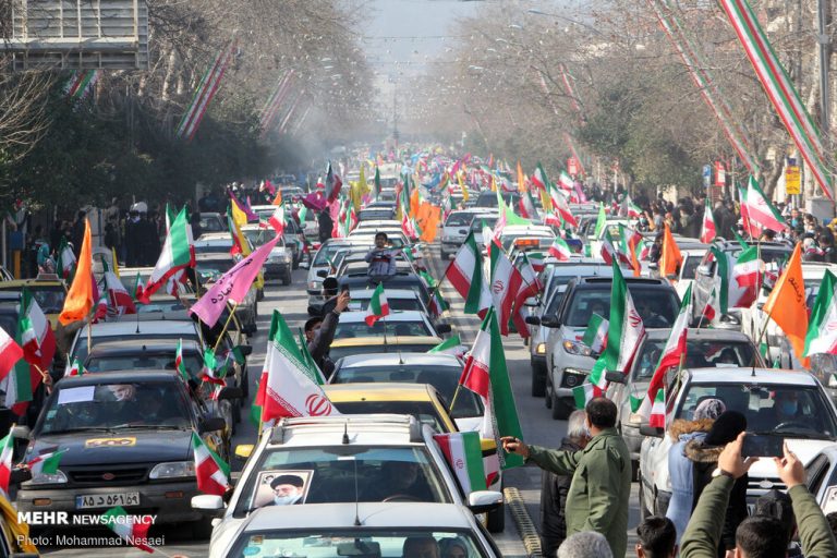 راهپمایی خودرویی ۲۲ بهمن در گرگان