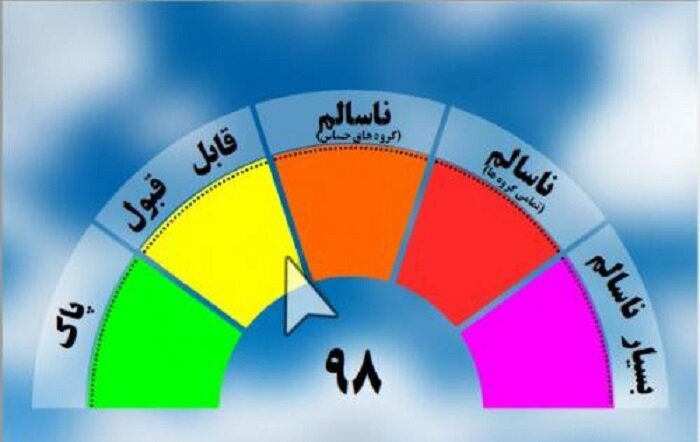 کیفیت هوای مشهد قابل قبول است