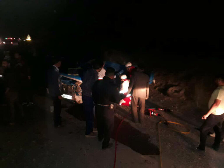 تصادف در زنجان ۲ فوتی بر جای گذاشت