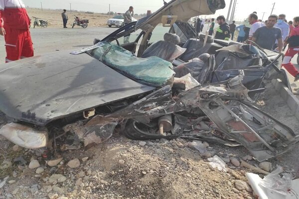 فوت ۳ نفر در سانحه تصادف مرگبار ورودی به شهر لامرد