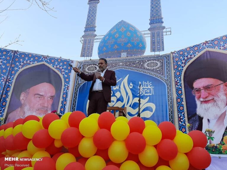 جشن نیمه شعبان در دروازه نجف