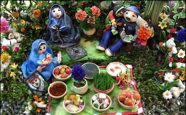 المانهای نوروزی بهار ۱۴۰۰ در محلههای مرکزی شهر تهران نصب شدند