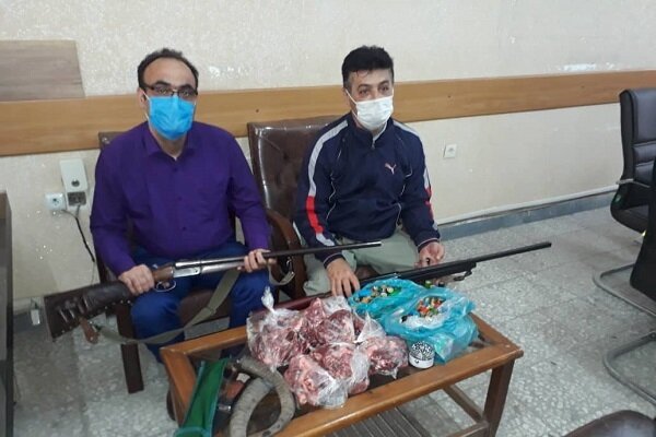شکارچی بز و کَل در رودبار دستگیر شد