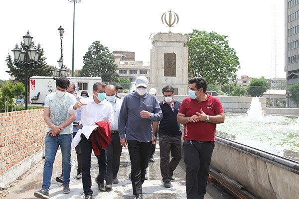 بازدید معاون فنی و عمرانی شهرداری تهران از پروژه احداث خانه شهر